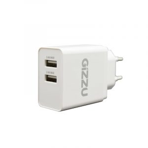 GIZZU Wall Charger Dual USB Port 3.4A